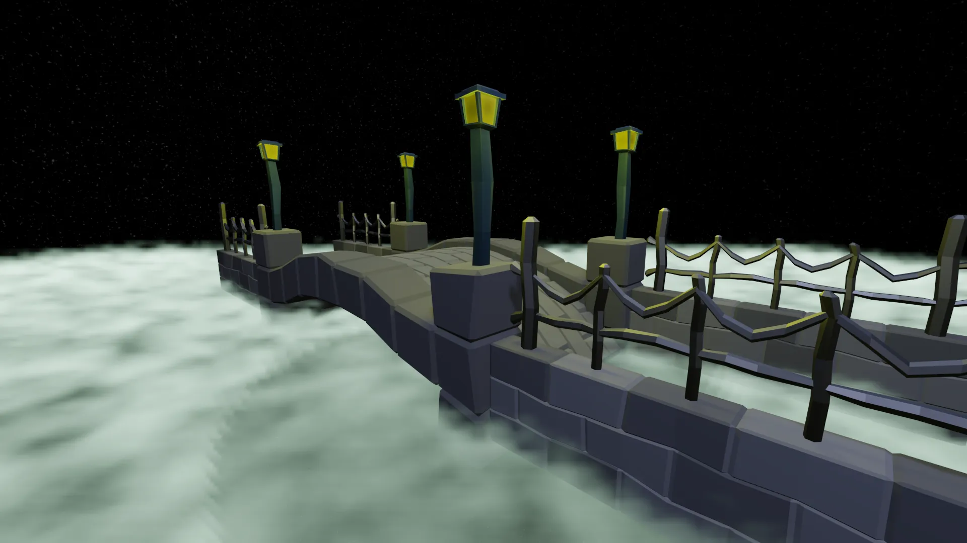 Bloodlust Bridge with lanterns