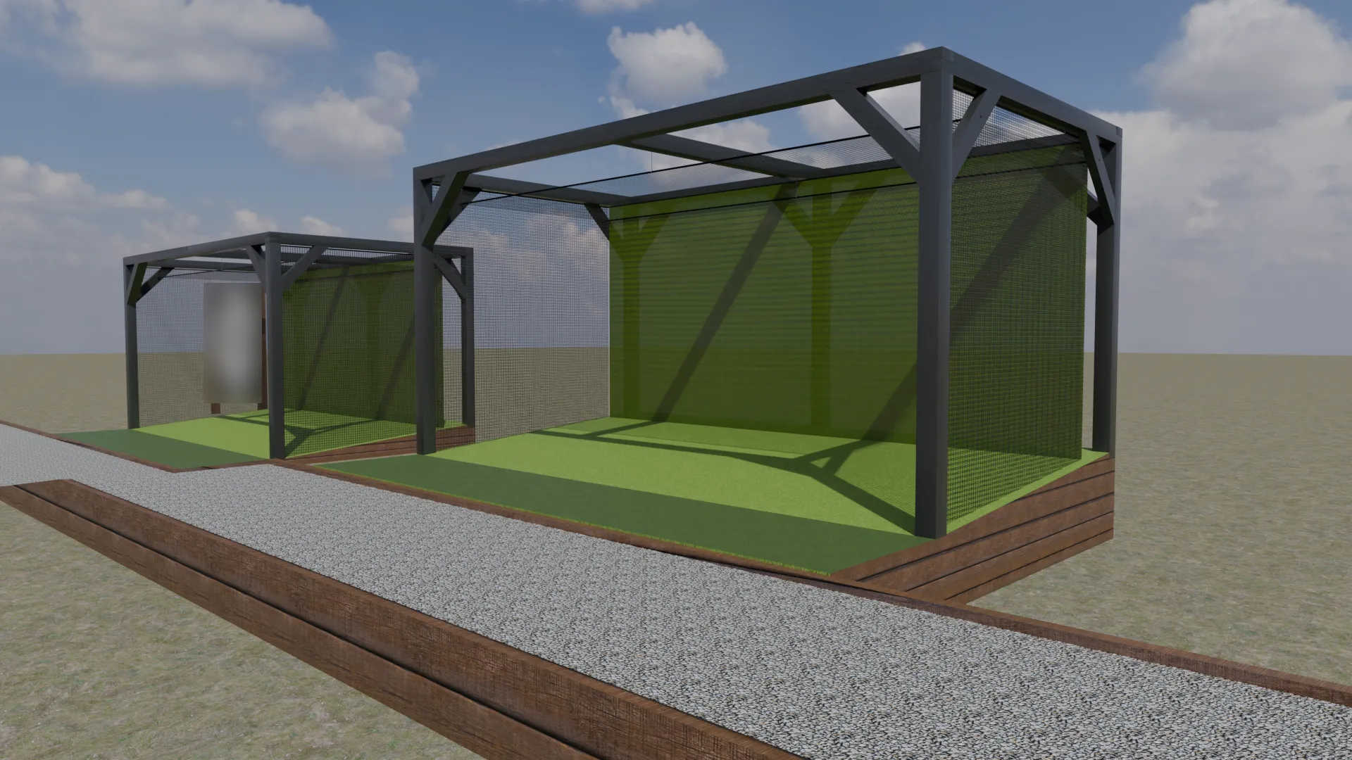 Outside Golf Simulator 3